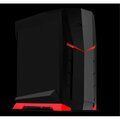Dynamicfunction Black with Red ATX Tower Case with 90 deg Plus Window DY3207975